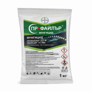 ПРОФАЙЛЪР 71,1 ВГ е фунгицид с комбинирано системно, предпазно и лечебно действие за борба с мана по лозата.